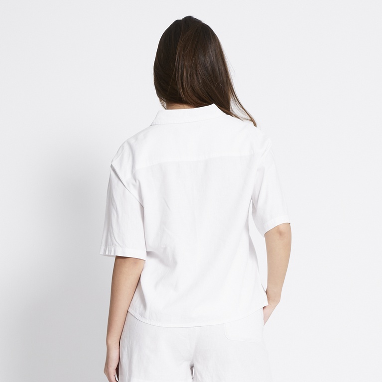 Kurzarm-Leinenbluse "Dana"