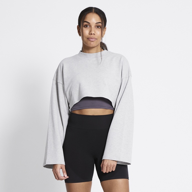 Cropped sweatshirt "Power Crew"