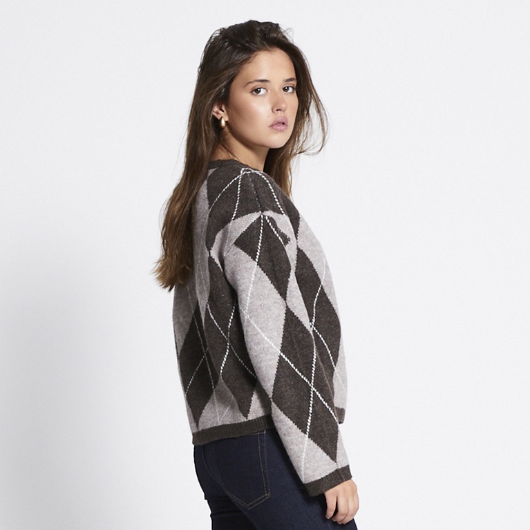 Jacquardstrikket genser "Hazel" Jacquardstrikket genser "Hazel"