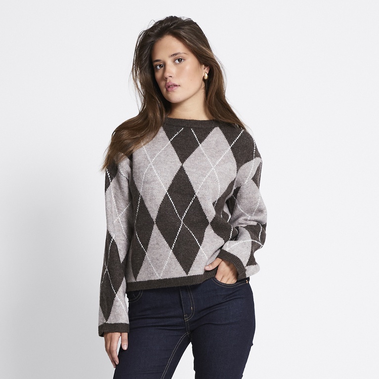 Jacquardstrikket genser "Hazel" Jacquardstrikket genser "Hazel"