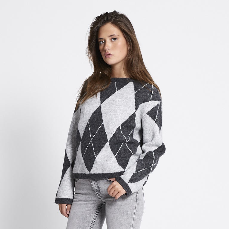 Jacquard-knit sweater "Hazel"