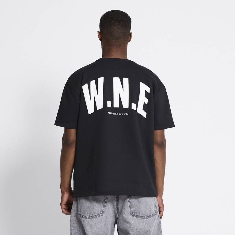 Printed sweat tee "Again"