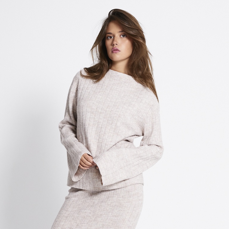 Rib-knit sweater "Kitty"