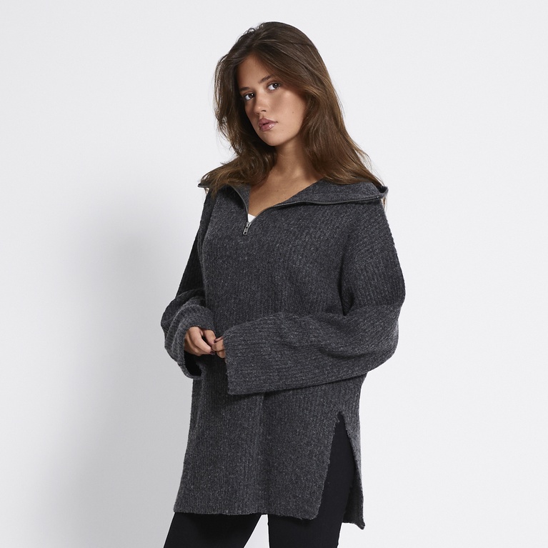 Half-zip knit sweater "Half Zip Sweater"