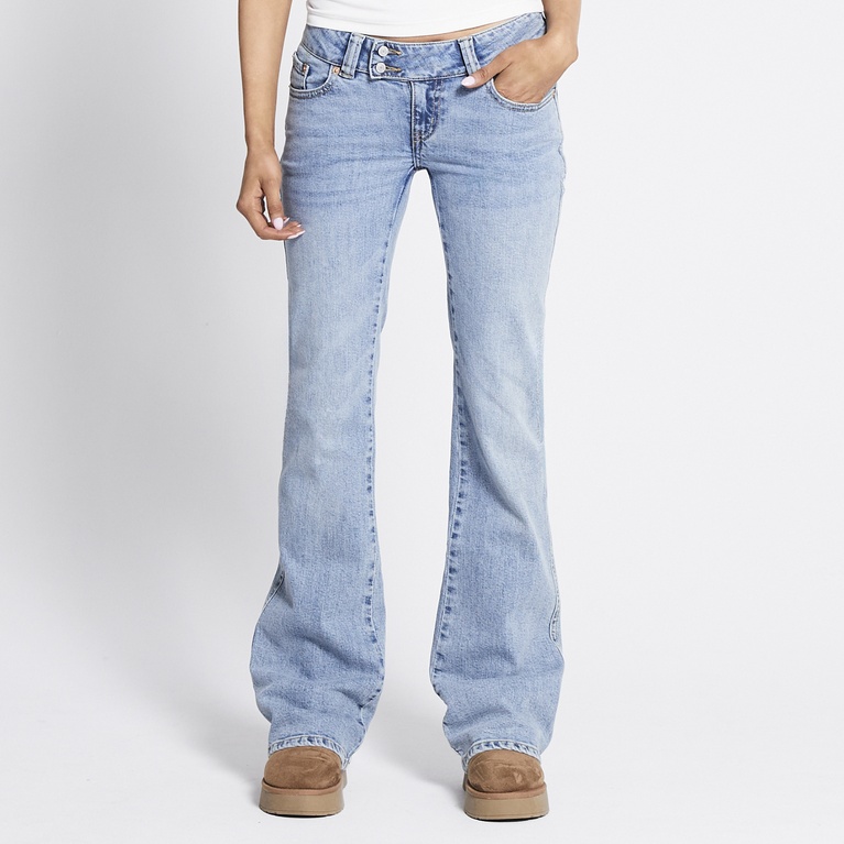 Embroidery bootcut jeans "Paris Embroidery"