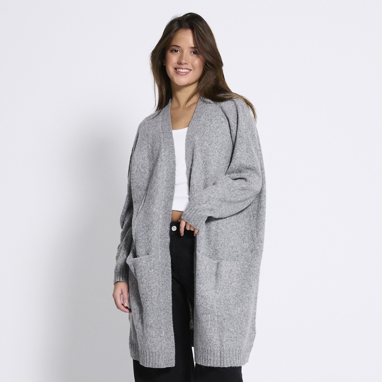 Basic knit long cardigan "Caroline"