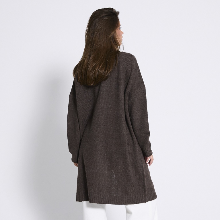 Basic knit long cardigan "Caroline"