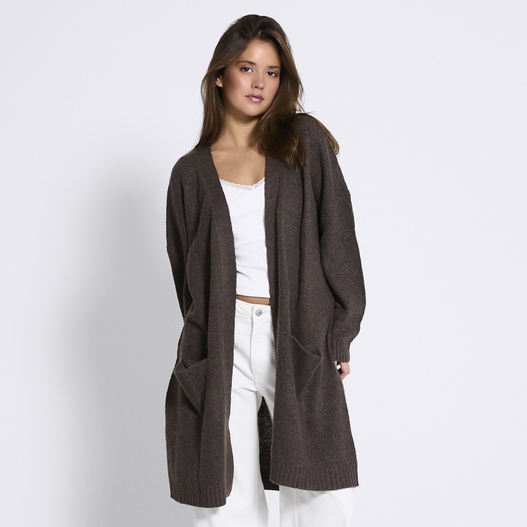 Basic knit long cardigan "Caroline"