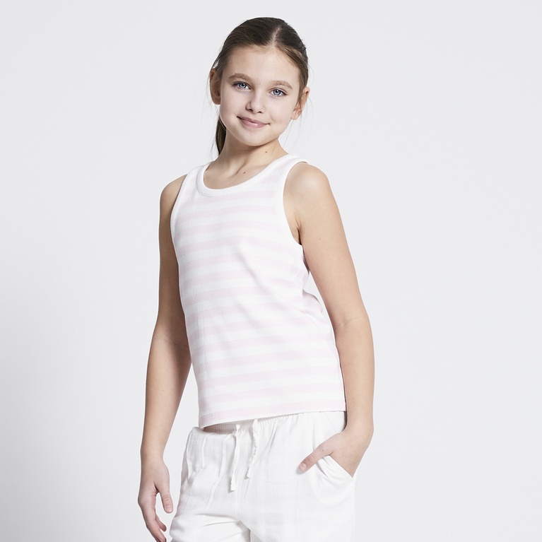 Ribbed tank top "Amalia stripe"