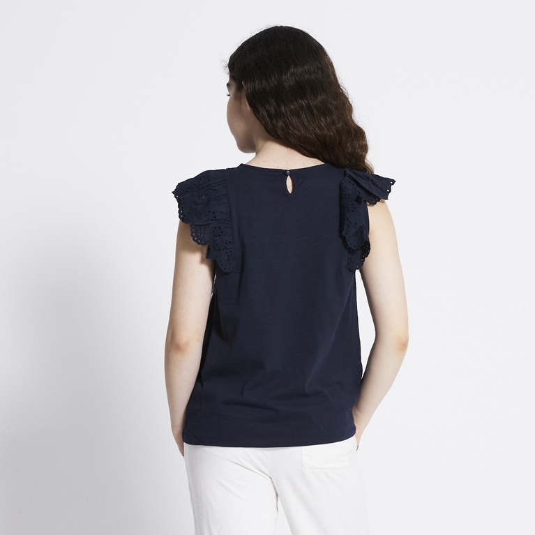 Broderie Frill Top "Kira"
