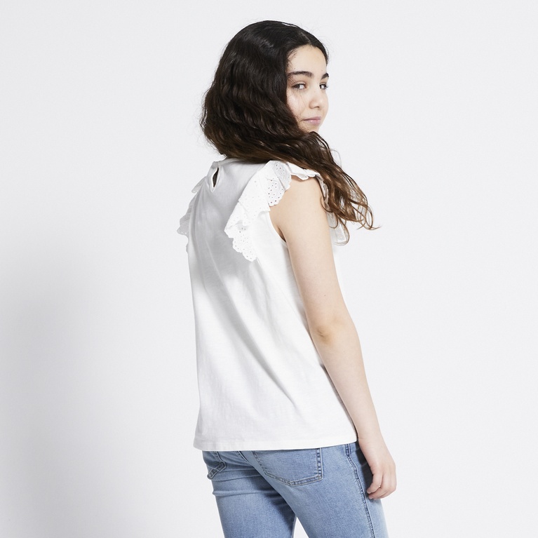 Broderie Frill Top "Kira"