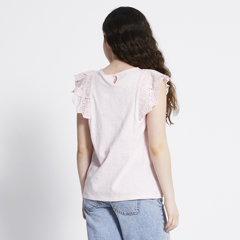 Broderie Frill Top "Kira"