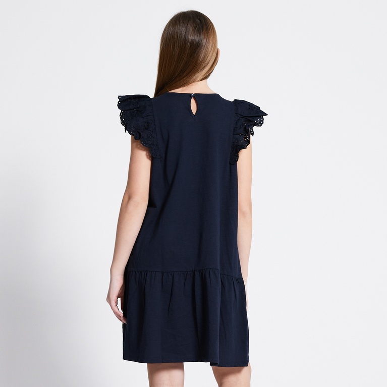 Broderie frill dress "Siv"