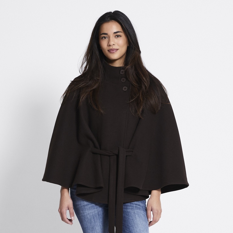 Belt cape jacket "Kellie"