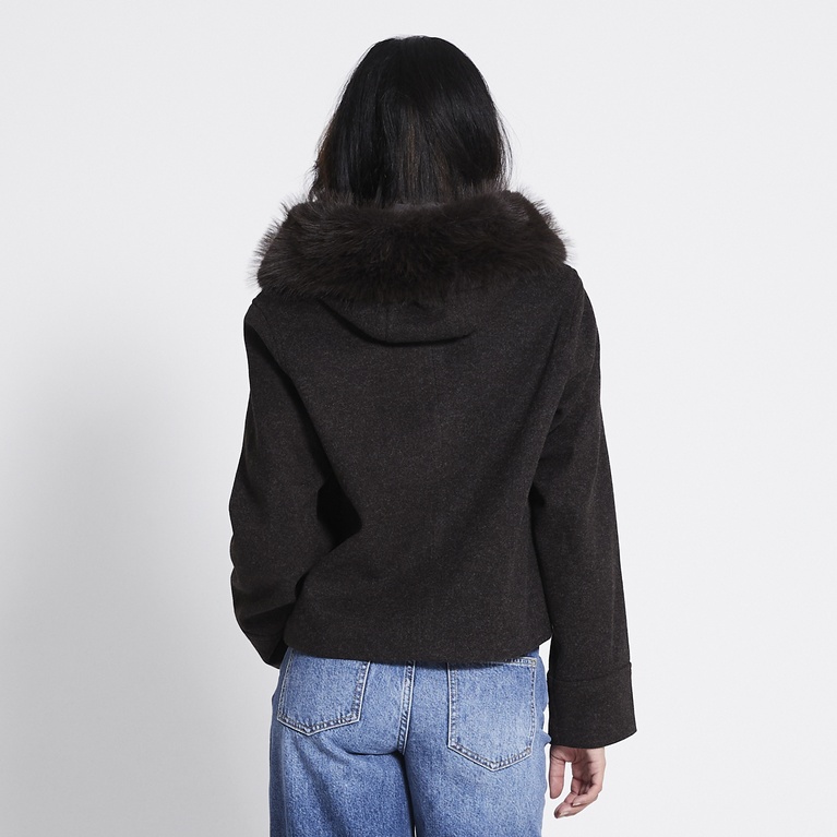 Faux fur collar jacket "Lovalie"