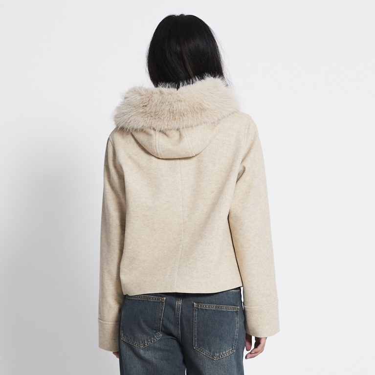 Faux fur collar jacket "Lovalie"