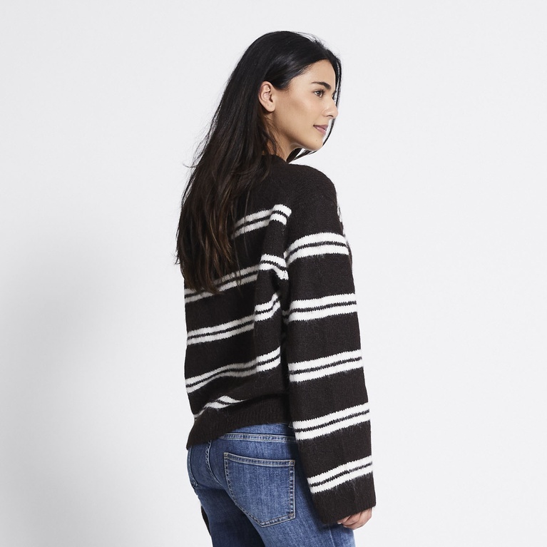 Crew-neck knit sweater "Elena"