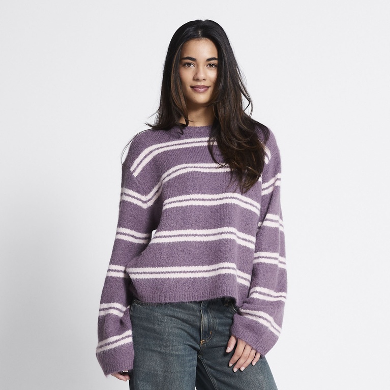 Crew-neck knit sweater "Elena"