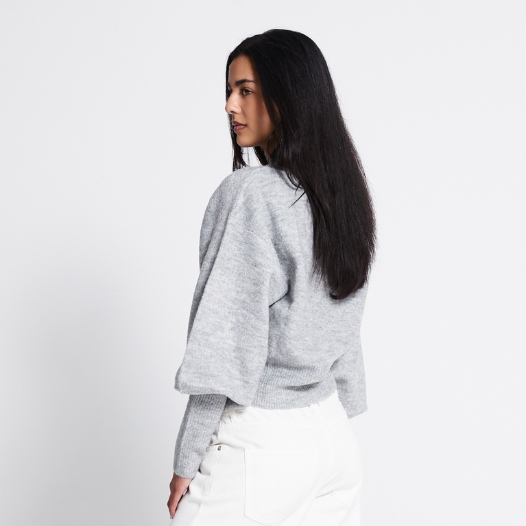 Fitted knit cardigan "Pebble"