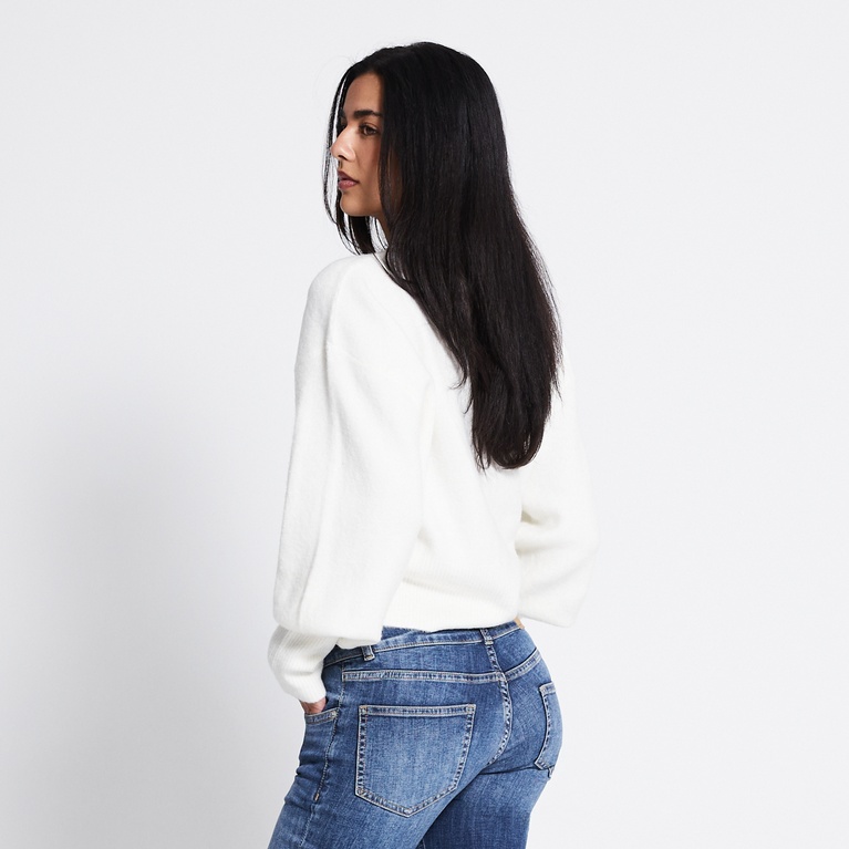 Fitted knit cardigan "Pebble"