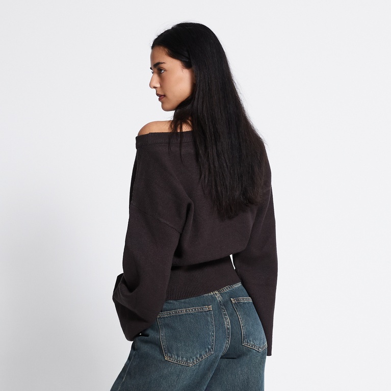 Waisted knit sweater "Khloe"