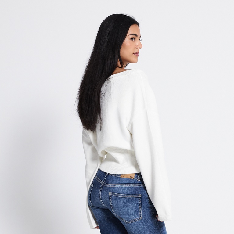 Waisted knit sweater "Khloe"