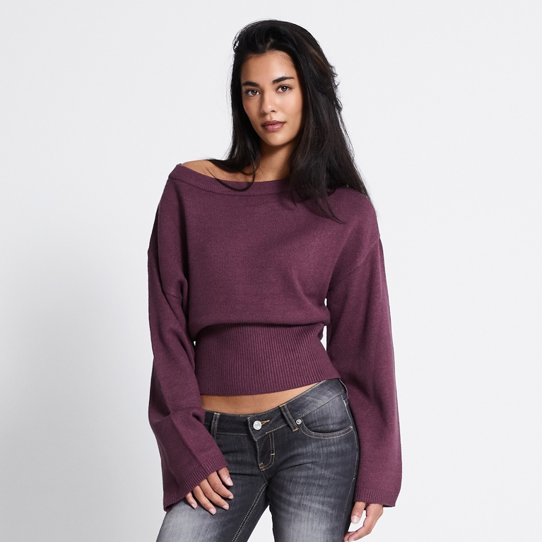 Waisted knit sweater "Khloe"