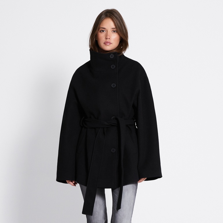 Short belted coat "Kendall"