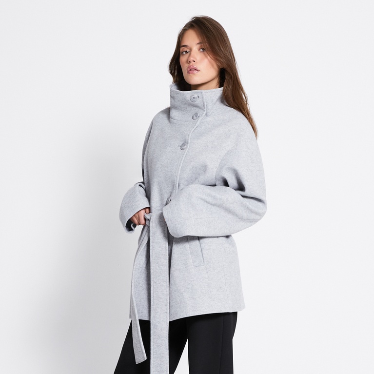 Short belted coat "Kendall"