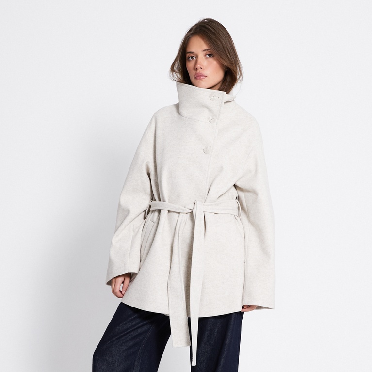 Short belted coat "Kendall"