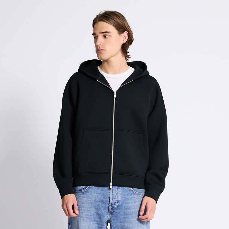Boxy scuba zip hoodie "Stan"