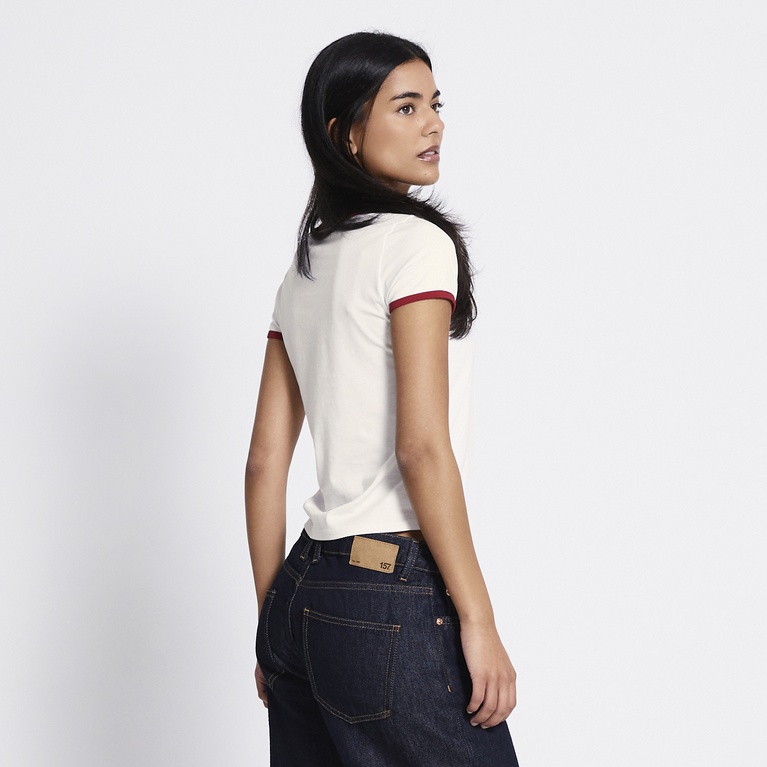 Contrast tee "Leora"