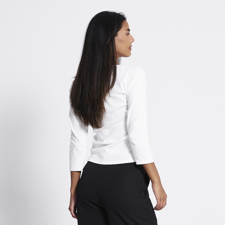 V-neck 3/4 sleeve top "Melinda"