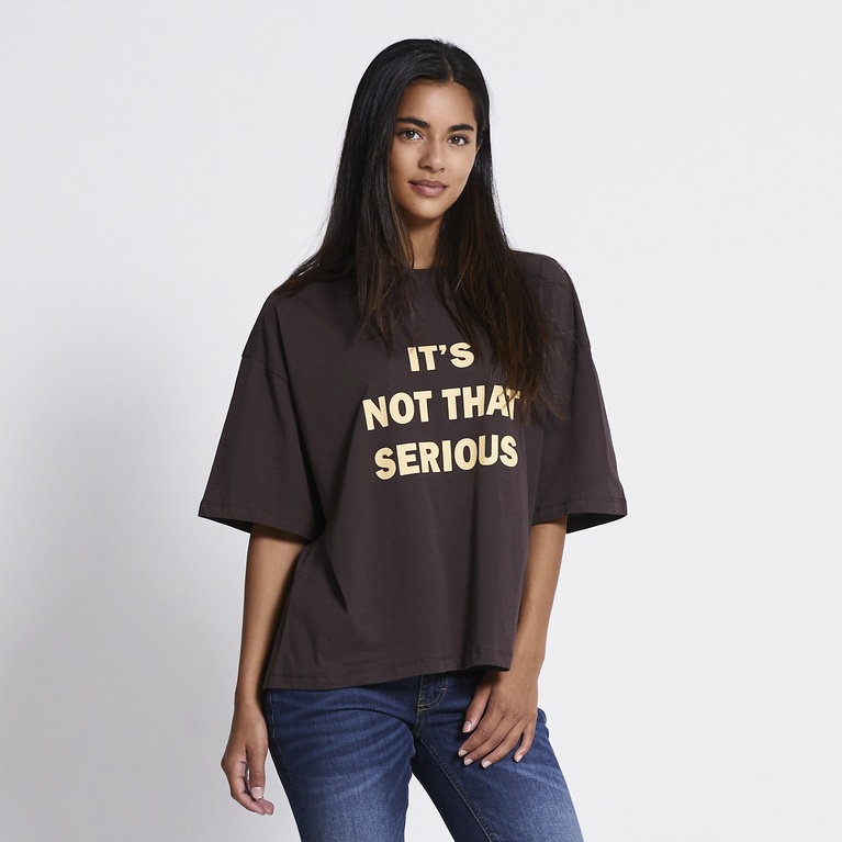 Printed boxy tee "April"