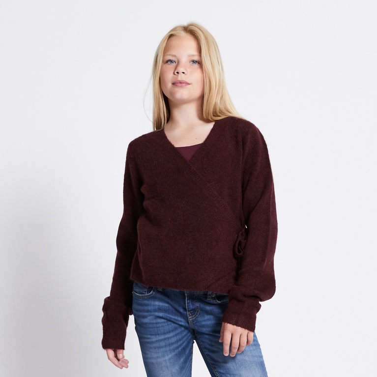 Wrap knit sweater "Bettan"