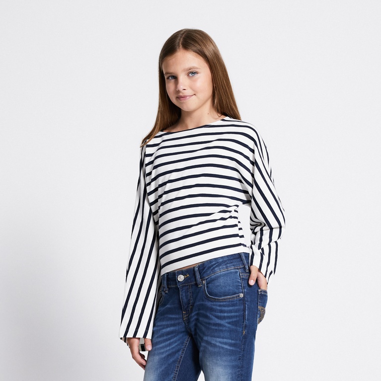 Wide sleeve top "Rochelle star stripe"