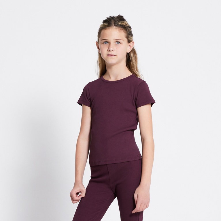 Ribbed tee "Ronja"