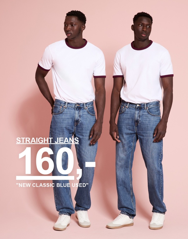 To modeller bærer Delta relaxed bootcut-jeans i forskellige vaske. Club Deal: Relaxed bootcut-jeans 275 kr. Gælder Delta i alle vaske. Normalpris: 300 kr.