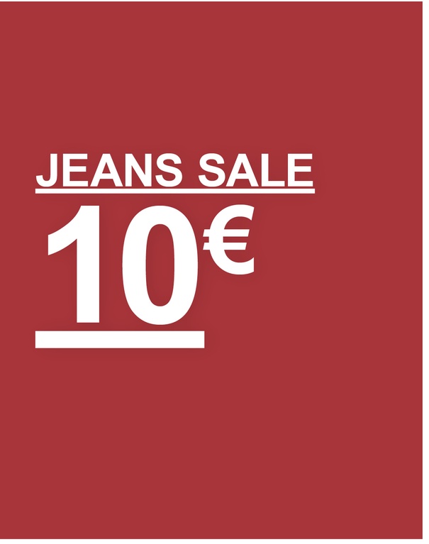 Tre tjejer i jeansen Blaze, två i blå denim och en i svart. Kampanjtext: "CLUB DEAL, ALL JEANS 'BLAZE', 300:- (REG. PRICE 300–400:-)".