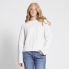 Kabelstickad tröja "Boxy Cable Sweater"