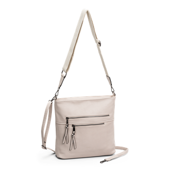 Handväska i crossbody modell Beige