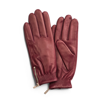Damhandskar Lammnappa Burgundy