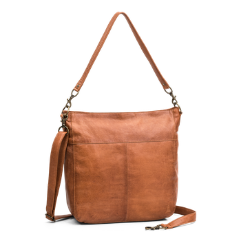 Väska påsmodell hobo i skinn Brun