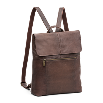 Datorryggsäck 11" i skinn Datorryggsäck 11" i skinn Mörkbrun