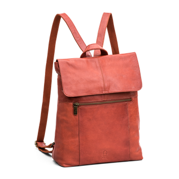 Datorryggsäck 11" i skinn Roströd