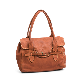 Vintage Look handväska Cognac