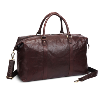 Weekend bag XL i skinn Brun