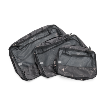 Patter packkuber 3-set Svart