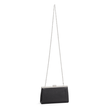 Clutch med bygel Svart