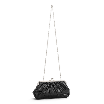Clutch med bygel Svart